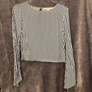 Forever 21 blue & white long sleeve